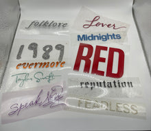 Load image into Gallery viewer, Eras Iron On Decal Set